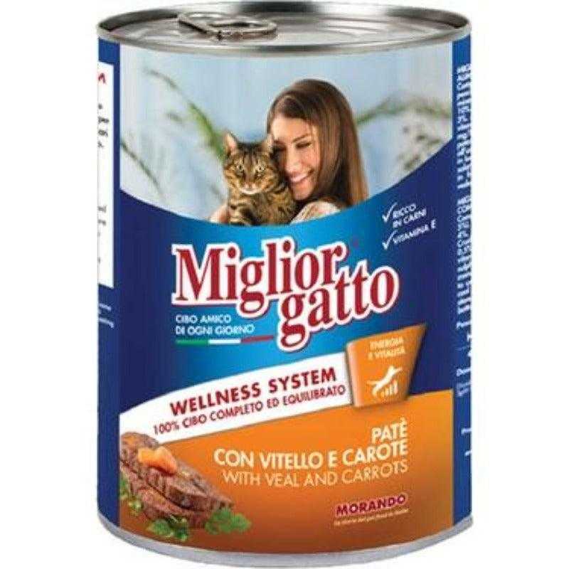 MIGLIOR GATTO - PATE - VEAU ET CAROTTE 400 G
