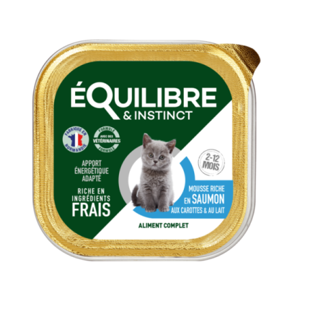 EQUILIBRE - BARQUETTE MOUSSE POUR CHATON 85 GR