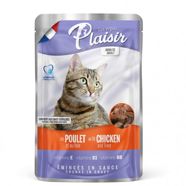 PLAISIR - POCHON AU POULET 100G