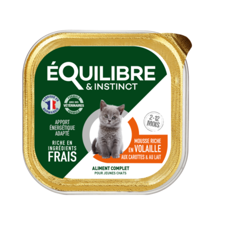 EQUILIBRE - BARQUETTE MOUSSE POUR CHATON 85 GR