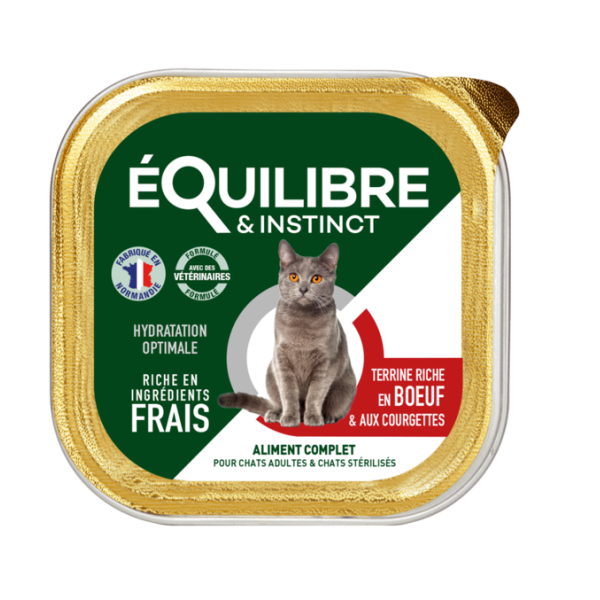 EQUILIBRE - BARQUETTE PATE POUR CHAT 85GR