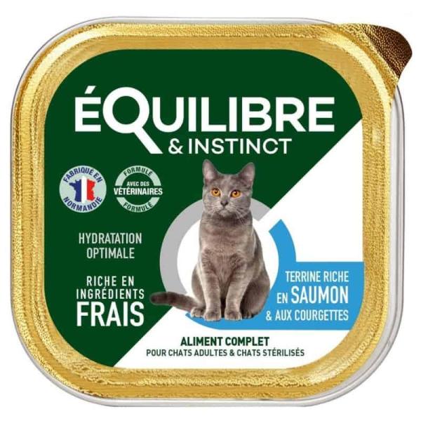 EQUILIBRE - BARQUETTE PATE POUR CHAT 85GR