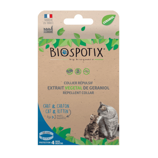 BIOSPOTIX - COLLIER REPULSIF CHAT ET CHATON