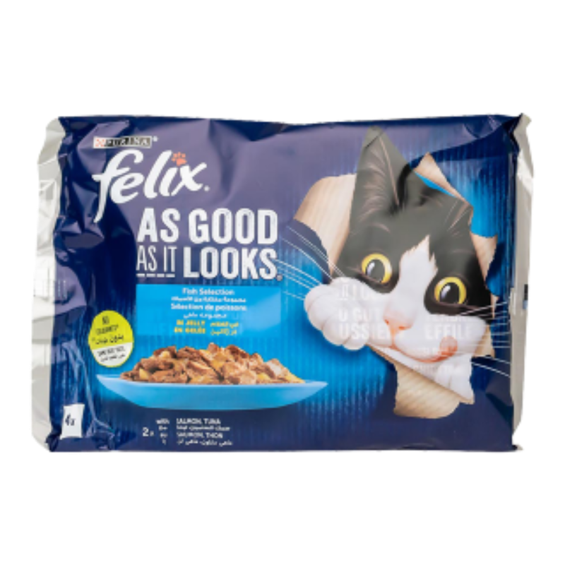 PURINA FELIX PACK X4 THON ET SAUMON