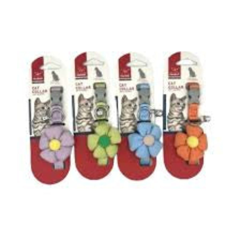 COLLIER CHAT AVEC FLEUR