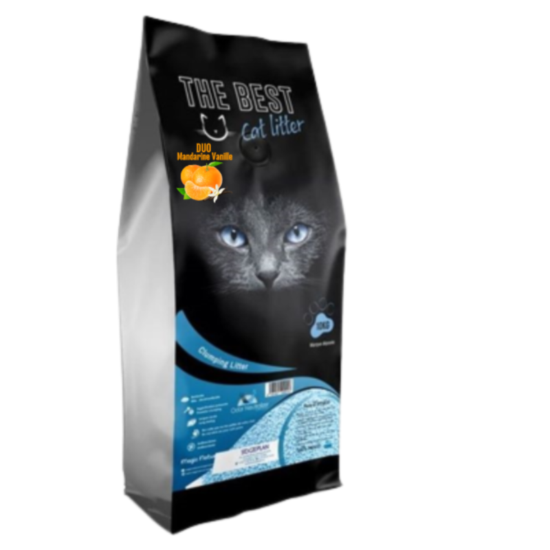 THE BEST CAT - LITIERE AGGLOMERANTE MANDARINE&VANILLE 10 L