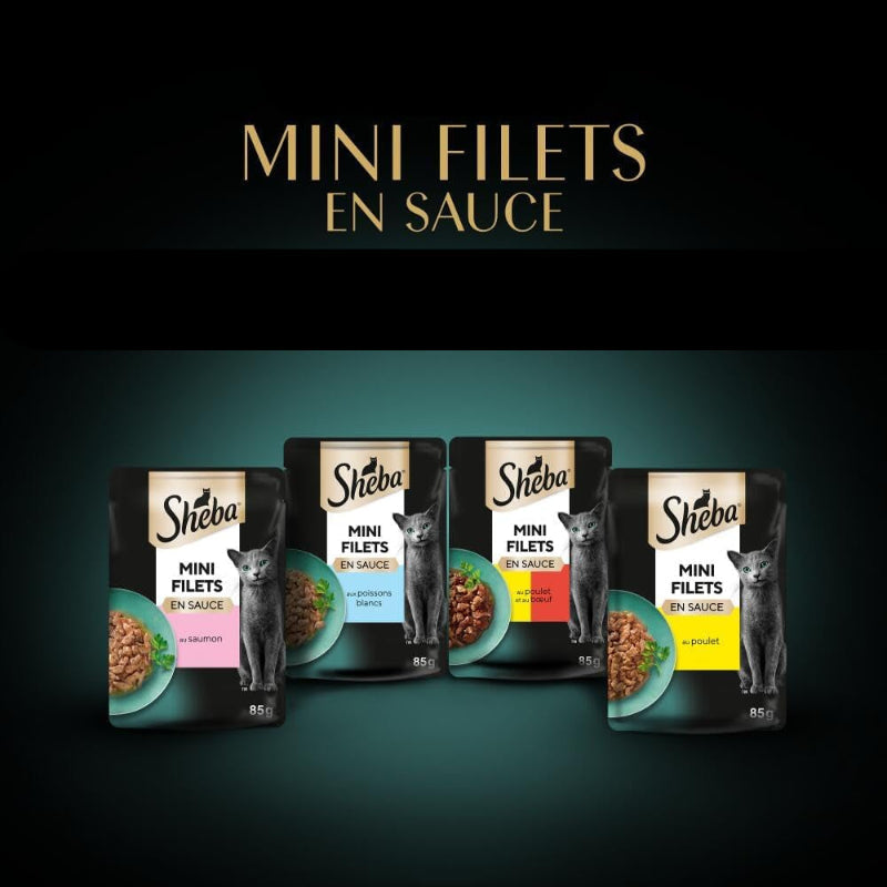SHEBA - POCHON EN SAUCE  POUR CHAT ADULTE 85GR