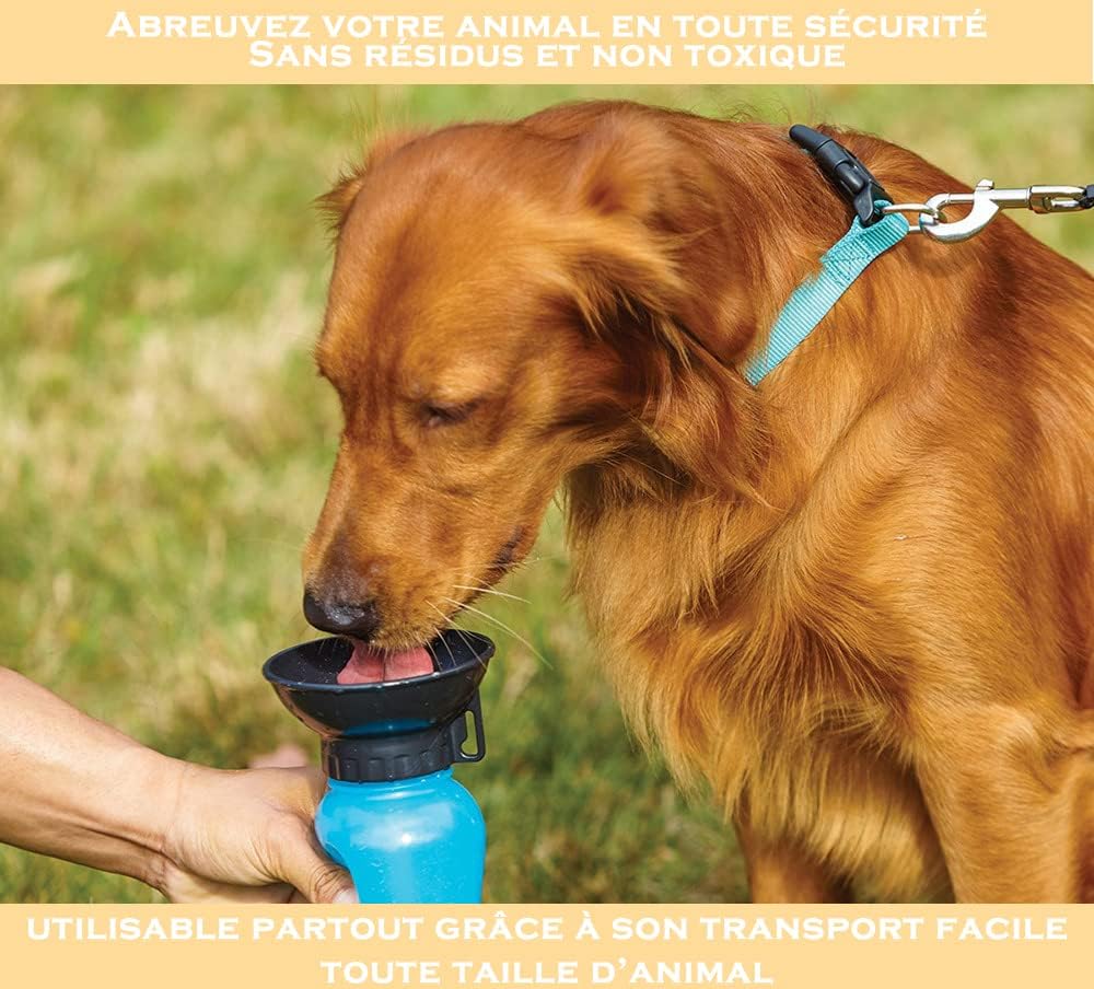 RECORD GOURDE / BOUTEILLE EAU AVEC BOL POUR CHIEN ET CHAT