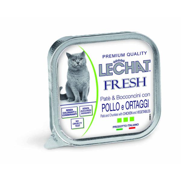LE CHAT FRESH - BARQUETTE AU POULET 100 Gr