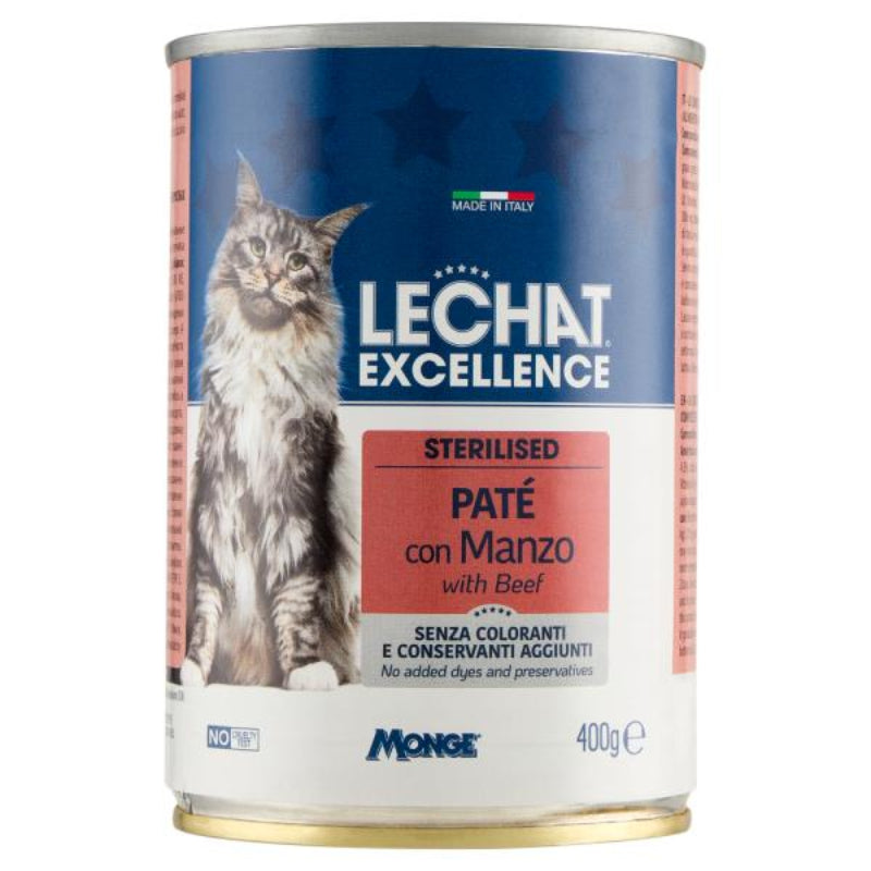 LE CHAT EXCELLENCE - PATE STERILISE AU BOEUF 400GR