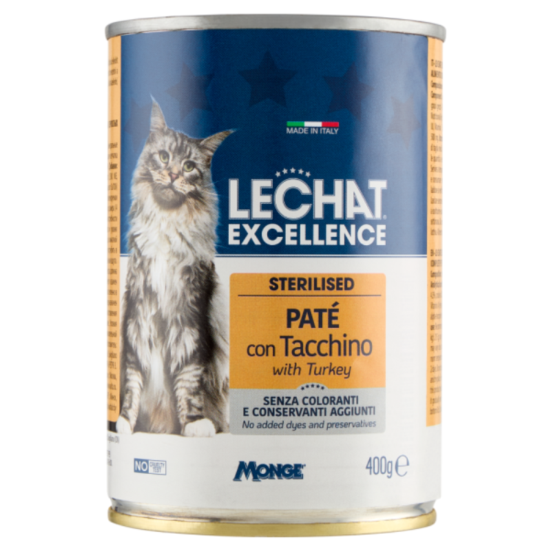 LE CHAT EXCELLENCE - PATE STERILISE AU DINDE 400GR