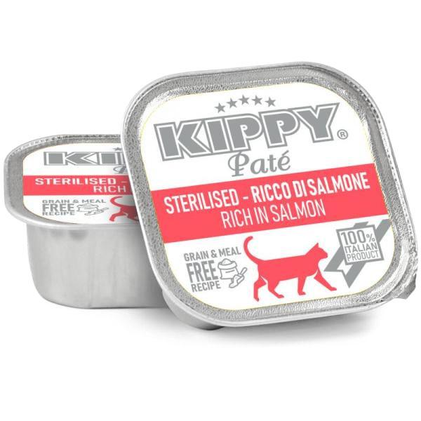 KIPPY - BARQUETTE POUR CHAT STERILISE AU SAUMON 90 G
