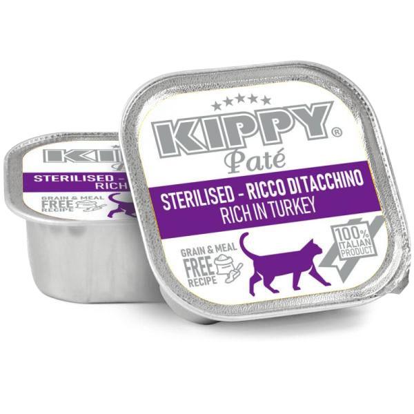 BARQUETTE KIPPY CHAT STERILISE DINDE 90 G