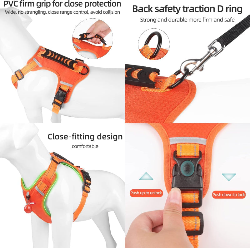 HARNAIS POUR CHIEN EN JAUNE