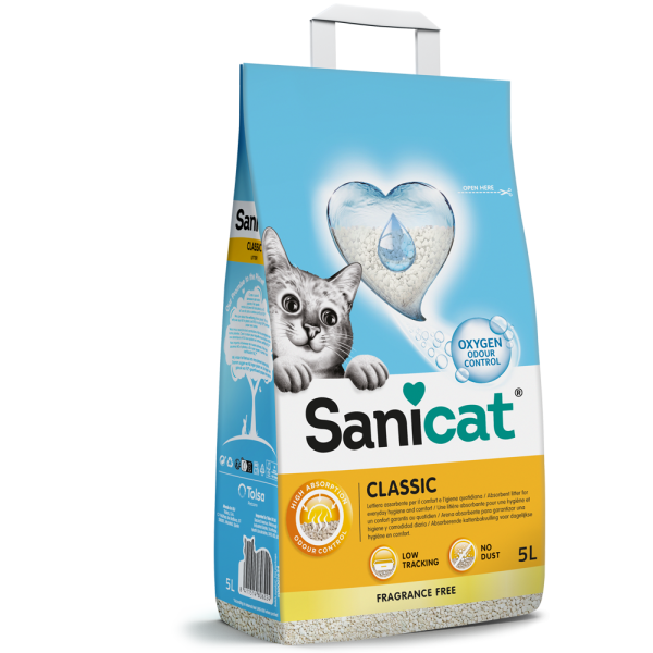 SANICAT - LITIERE CLASSIC OXYGEN 5 L