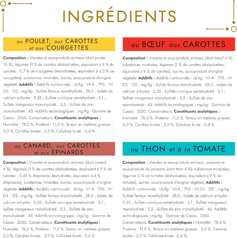 GOURMET LES TERRINES AVEC DES LEGUMES 12*85GR