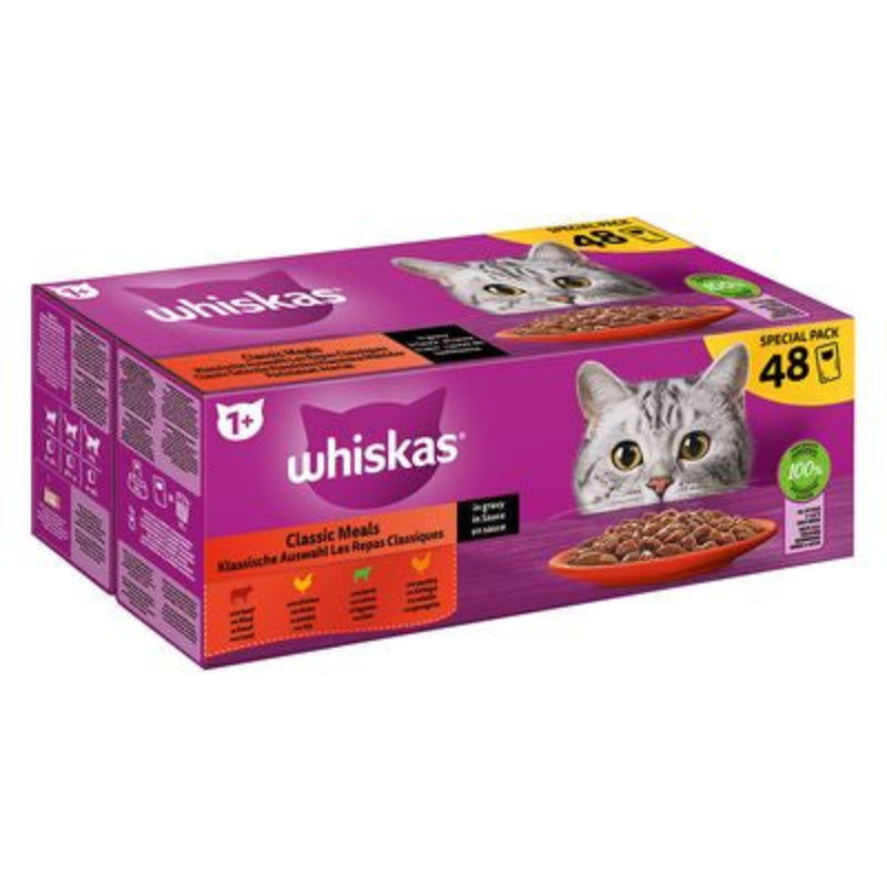 WHISKAS - PACK POCHON TASTY MIX EN SAUCE 48*85GR