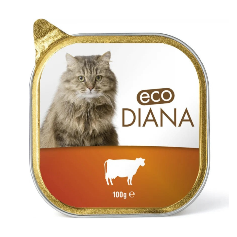 ECO DIANA - BARQUETTE CHAT AU BOEUF 100G