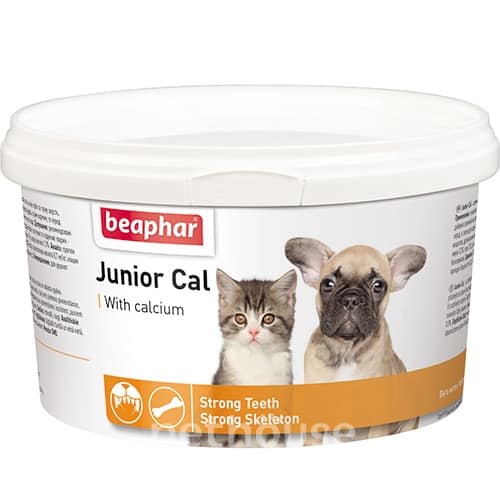 BEAPHAR - CALCIUM JUNIOR CAL POUR CHAT&CHIEN 200 GR