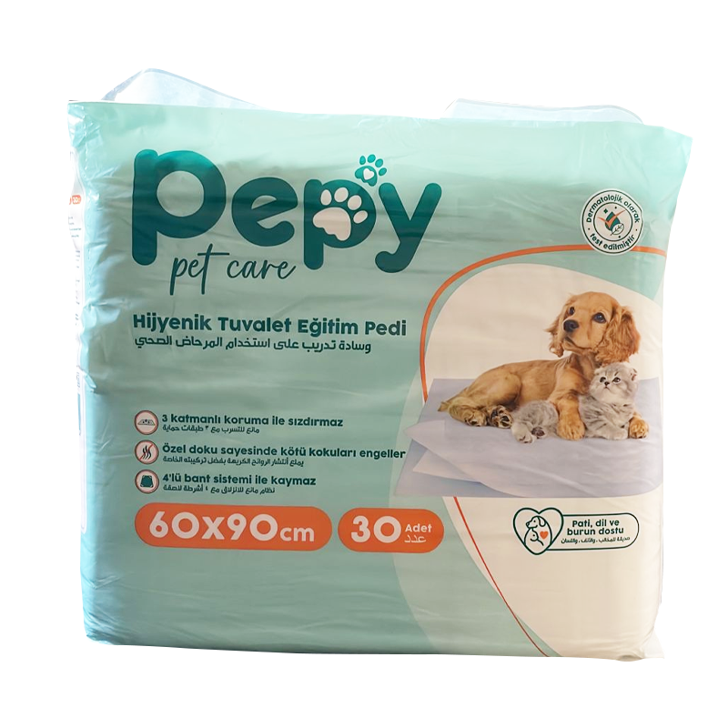 PEPY TAPIS ABSORBANT POUR CHIEN & CHAT  60*90 CM 30PCS