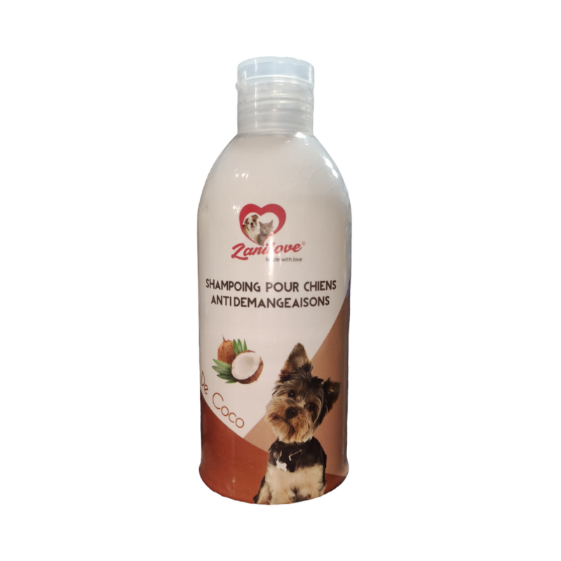 ZANILOVE - SHAMPOING CHIEN ANTI-DÉMANGEAISON NOIX DE COCO 250 ML