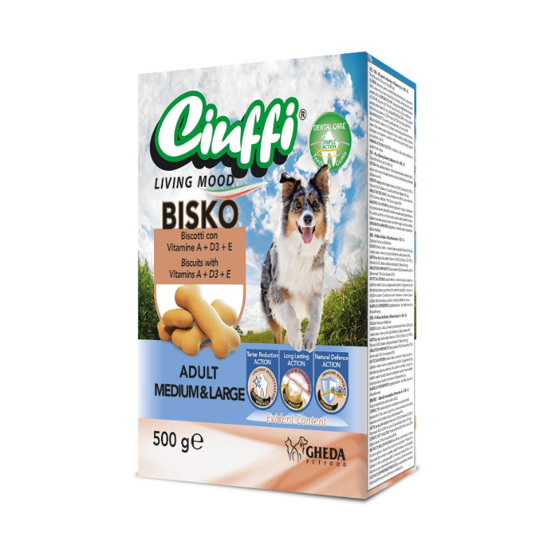 CIUFFI BISCUITS POUR CHIEN BISKO 500 G