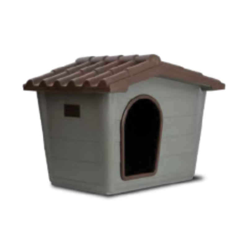 FELICAN - NICHE ECO 3 PRINT BEIGE AVEC TOIT MARRON