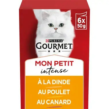 GOURMET MON PETIT INTENSE POCHON AU POULET 6*50GR