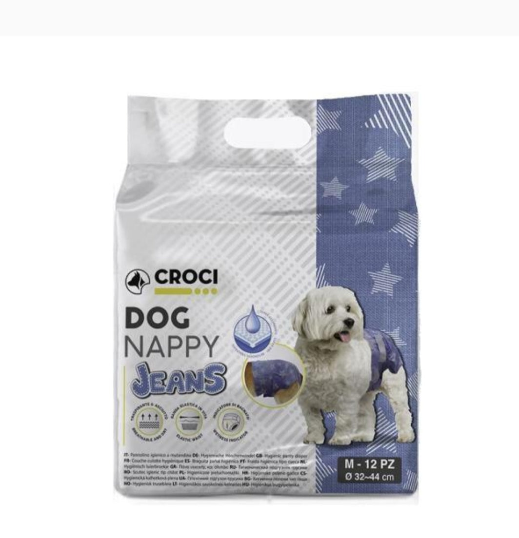 COUCHE JEANS CHIOT M 12 PCS 32-44cm