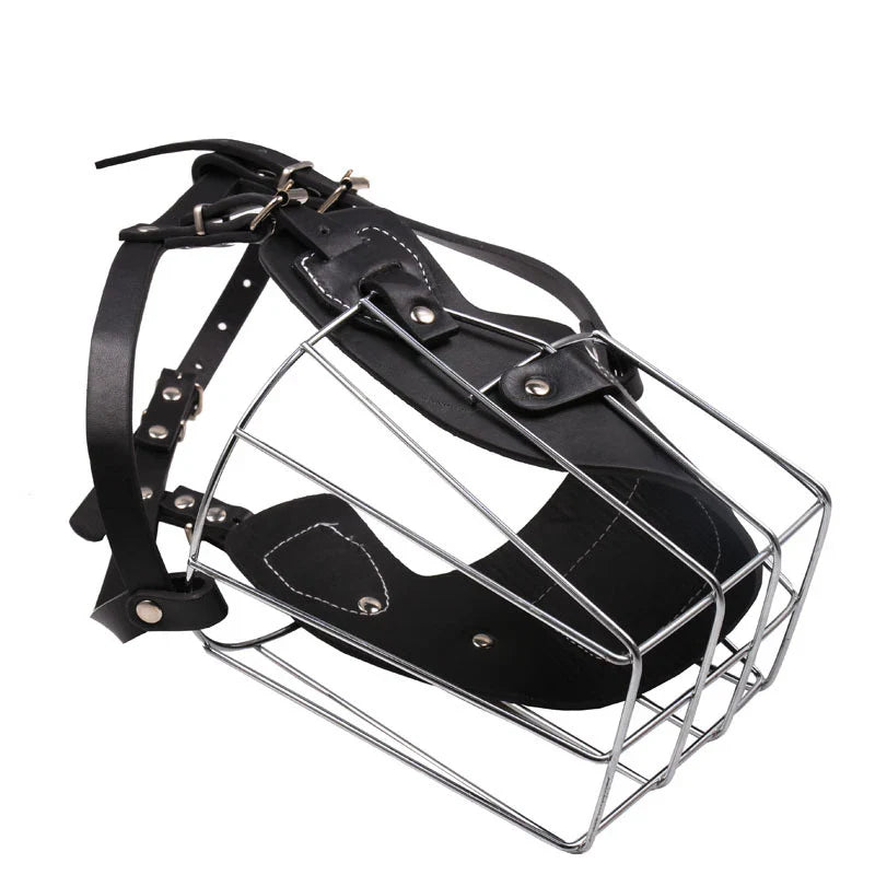 MUSELIERE EN CUIR POUR GRAND CHIEN