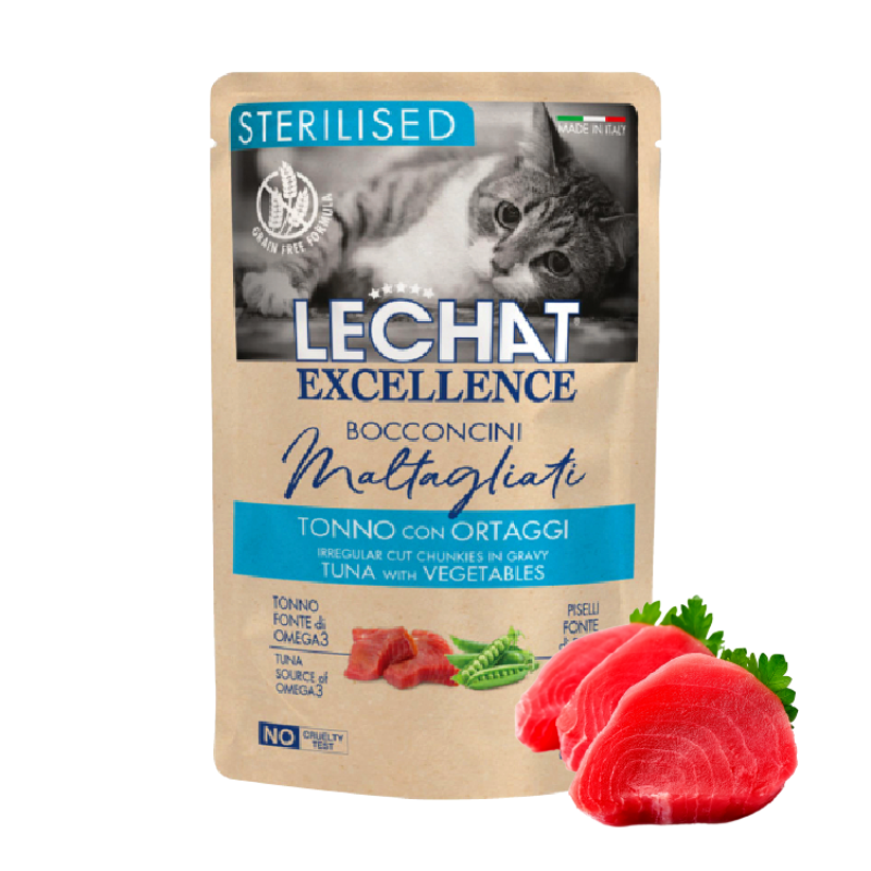 LE CHAT EXCELLENE - POCHON AU THON POUR CHAT STERILISE 85GR