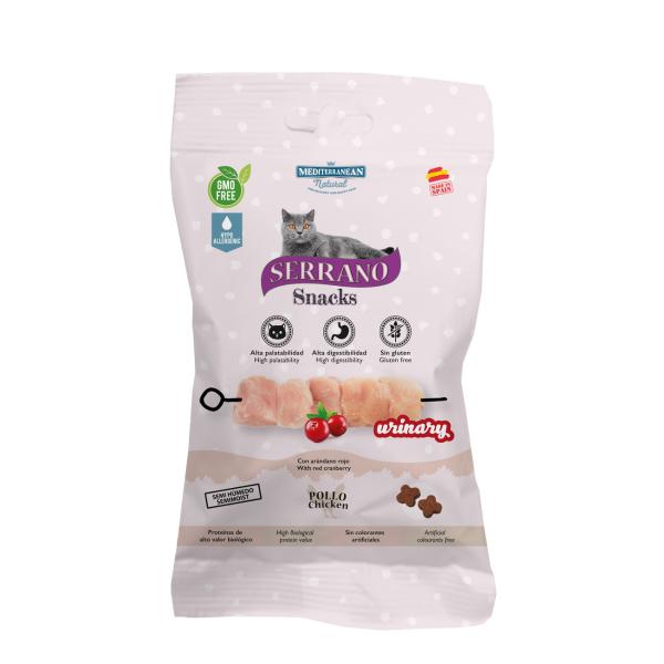 SERRANO SNACK POUR CHAT AU POULET URINARY 50G