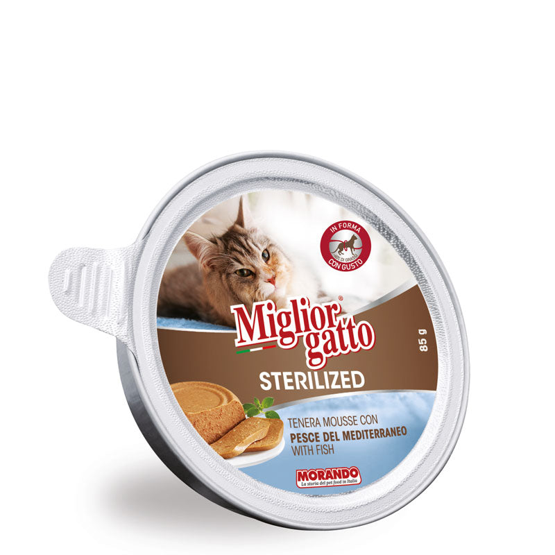 MORANDO MOUSSE STERILIZED AU POISSON DE LA MÉDITERRANÉE 85G