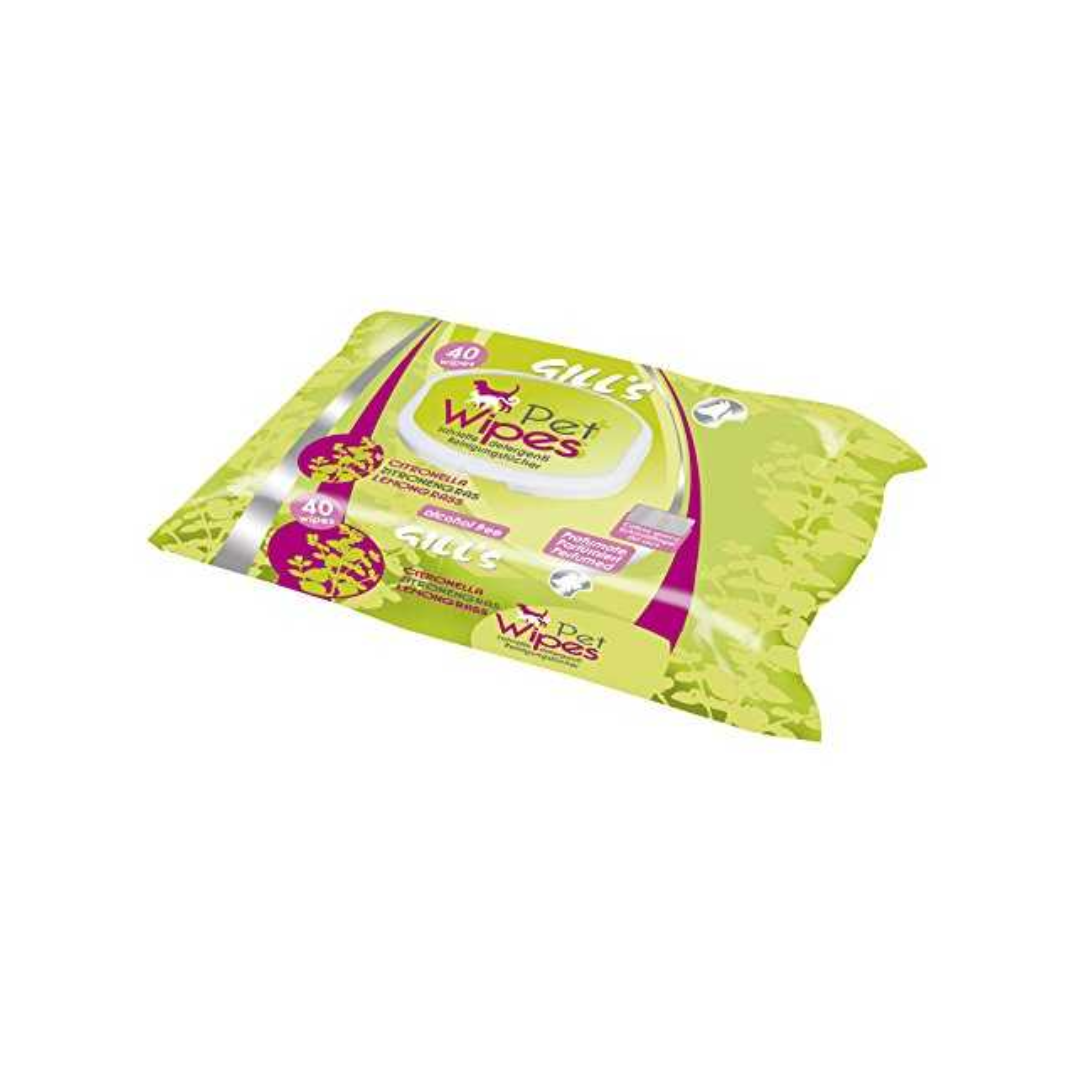 LINGETTES NETTOYANTES CITRONELLE 40 PIECES