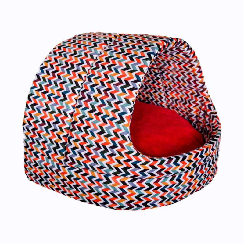 NICHE POUR CHAT & CHIEN MINI - IGLOO - AVEC COUSSIN AMOVIBLE