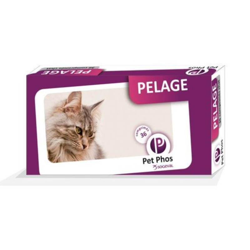 PETPHOS - PELAGE CHAT 36 COMPRIMES