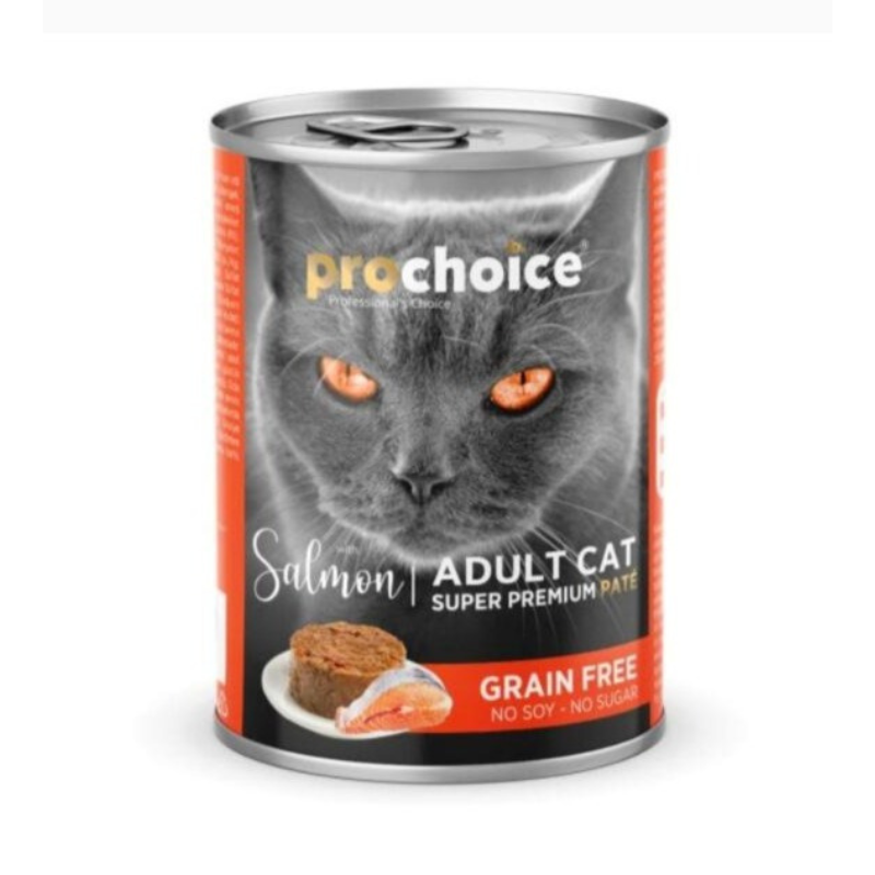PROCHOICE - PATÈ AU SAUMON POUR CHAT STERILISE 400 GR