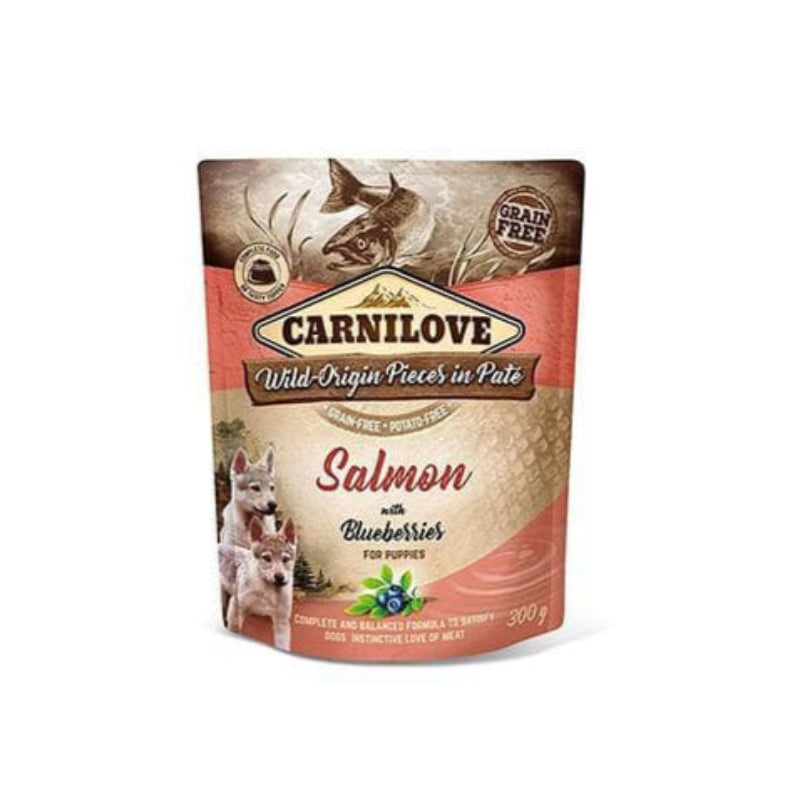 CARNILOVE - POCHON POUR CHIOT AU SAUMON 300GR