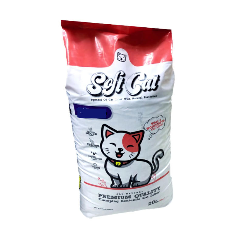 SOFT CAT LITIÈRE AGGLOMÉRANTE PARFUMÉ 20 L -BABY POWDER-
