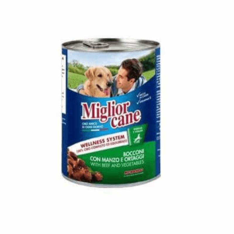 MIGLIOR CANE BOEUF LÉGUMES BOITE 405 GR