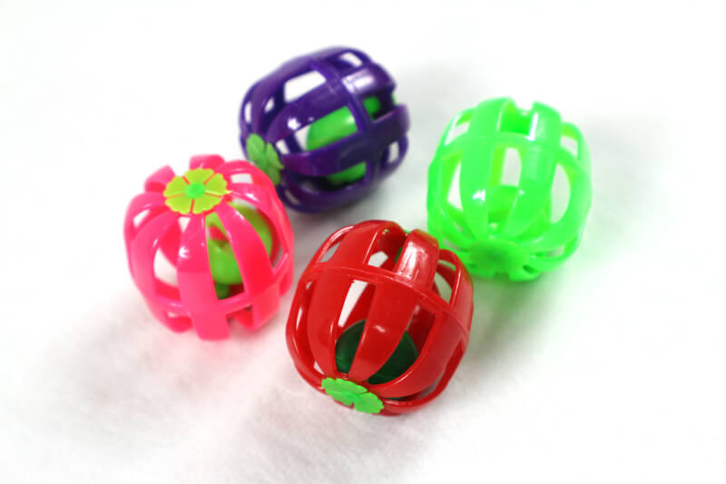 JOUET BALLES CHAT 4 PIÉCES