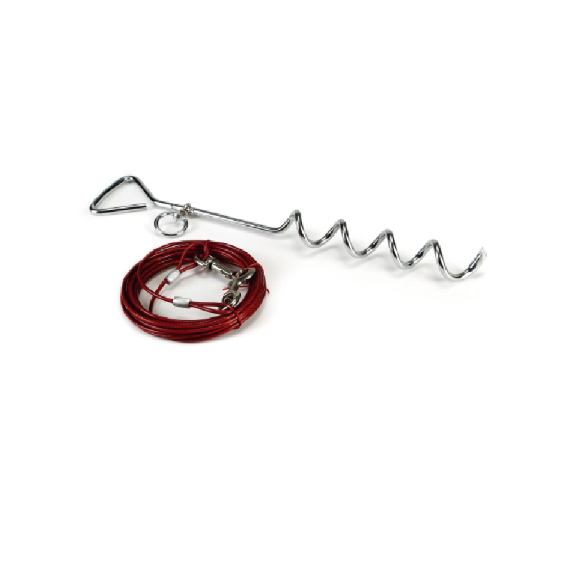 BEEZTEES - CLOU DE FIXATION SPIRAL AVEC CABLE 6 M