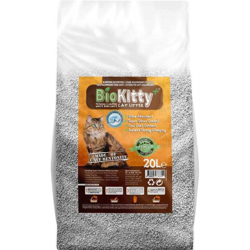 BIOKITTY LITIÉRE AGGLOMÉRANTE SAVON DE MARSEILLE 20L