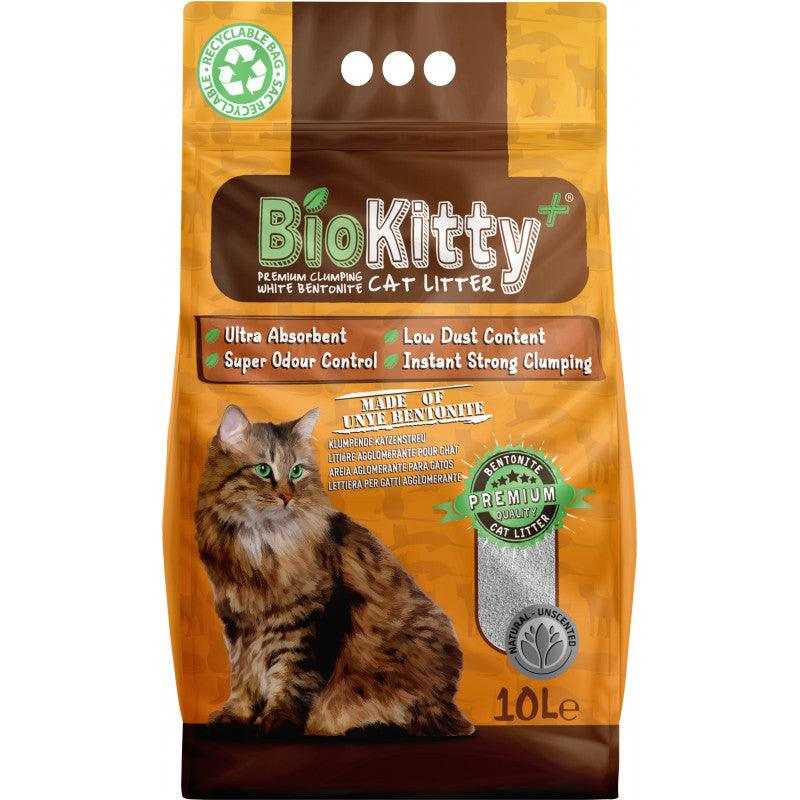 BIOKITTY LITIÉRE AGGLOMÉRANTE NATURELLE 10L