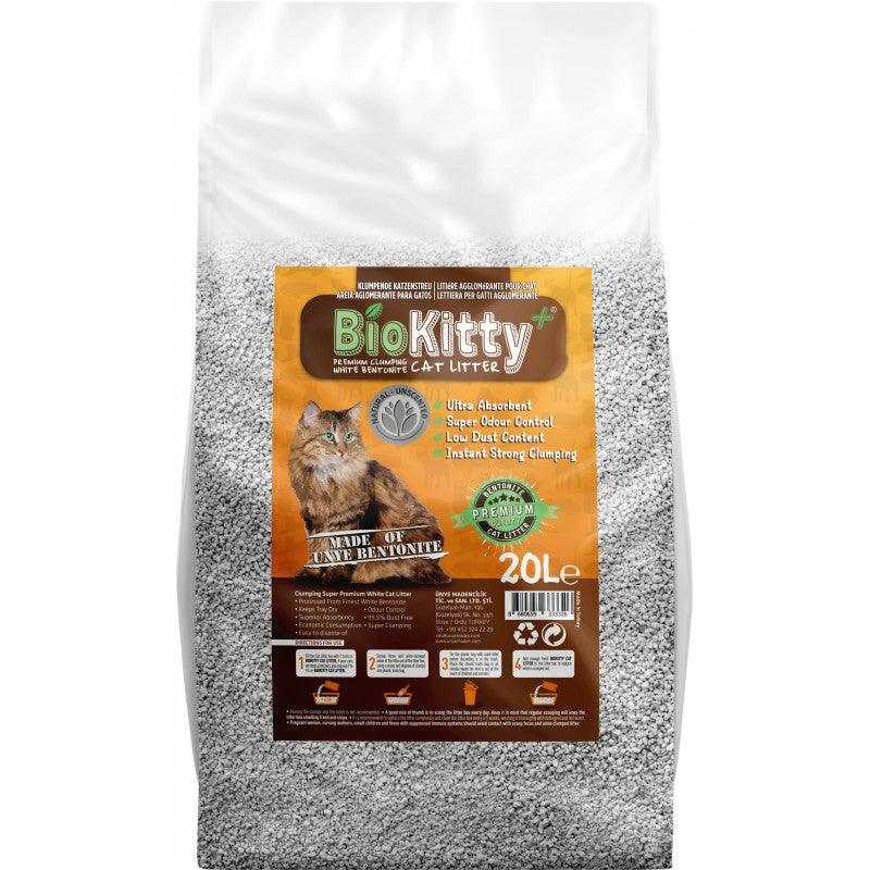 BIOKITTY LITIÉRE AGGLOMÉRANT NATURELLE 20L
