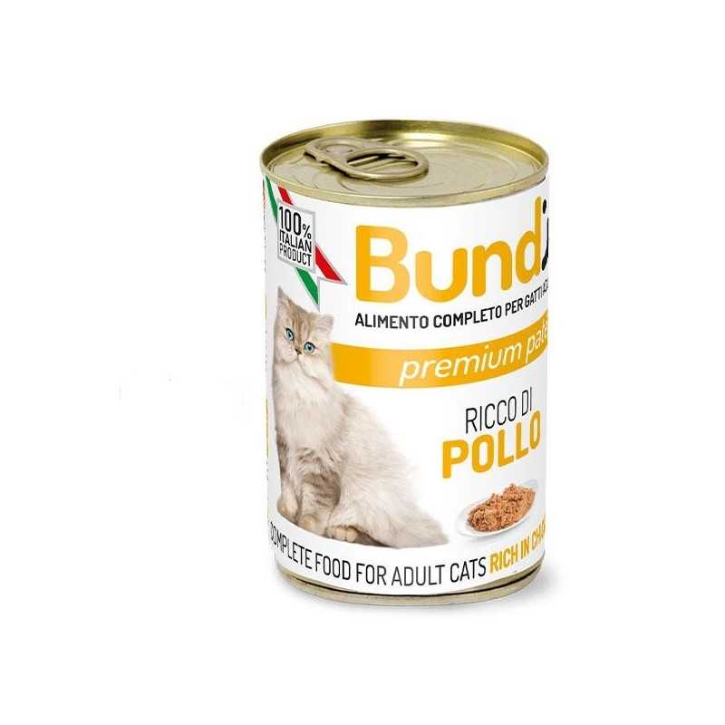BUNDY - PATE CHAT ADULTE AU POULET 400 Gr