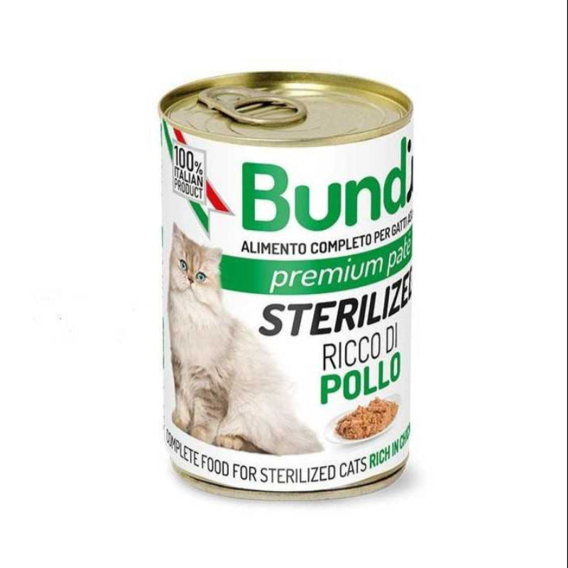 BUNDY - PATE CHAT STERILISE AU POULET 400 Gr
