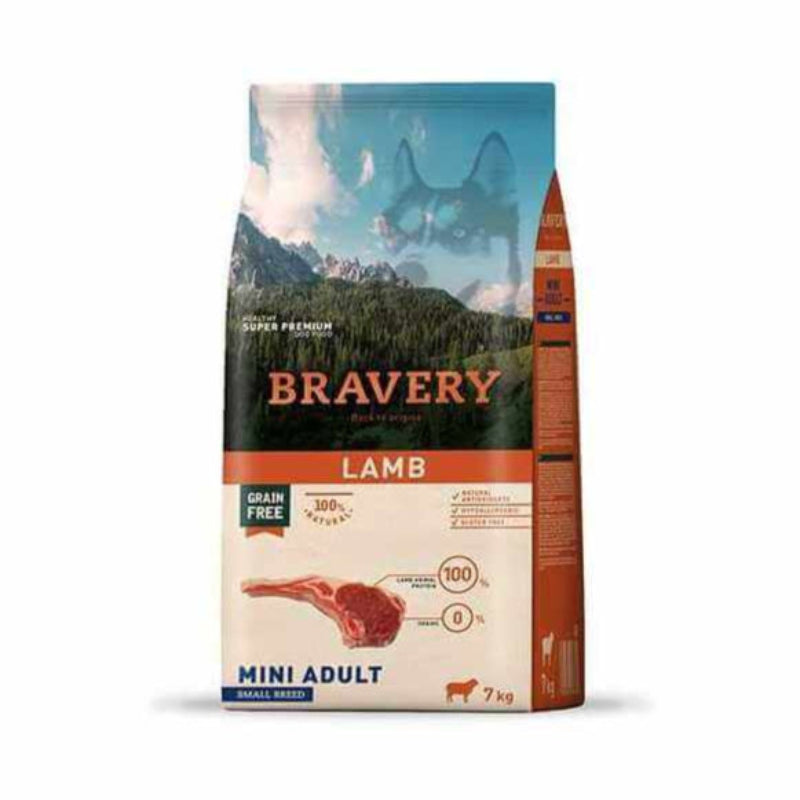 BRAVERY MINI ADULTE A L'AGNEAU SANS CEREALES 2KG