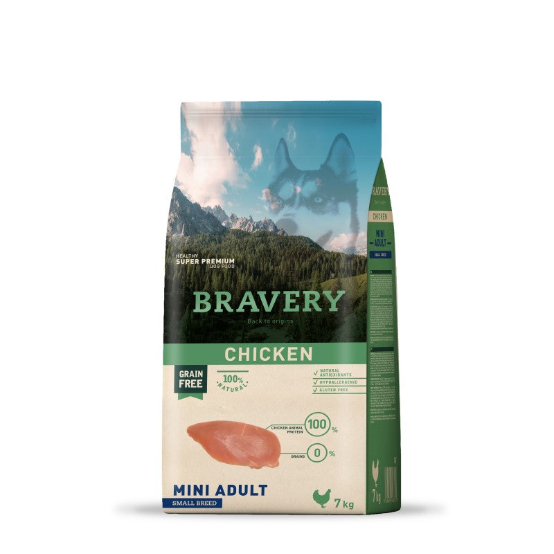 BRAVERY - MINI ADULT POULET 2 KG