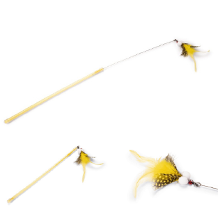 CANNE A PECHE PLUMEAU POUR CHAT